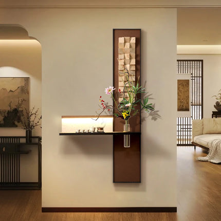 Solid Wood LED Corridor Wall Mural Lamp