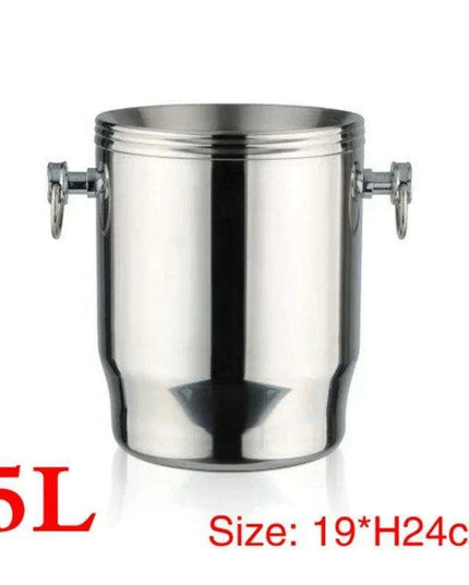 Elegant Stainless Steel Deer Head Beverage Chiller - Premium Ice Bucket