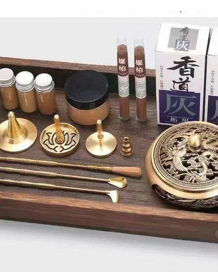Brass Incense Creation Kit - Versatile Incense Burner Accessories for Yoga, Meditation, and Home Fragrance
