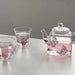 Charming Chinese Butterfly Teapot and Glassware Set for Tea and Cocktails