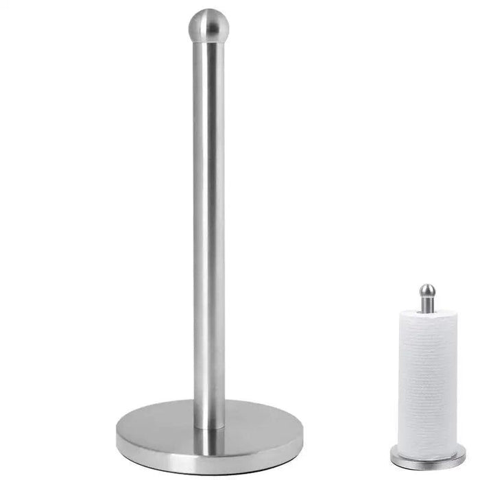 Stylish Stainless Steel Paper Towel Holder for Kitchen with Dual Mount Options