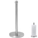 Modern Stainless Steel Kitchen Roll Holder with Flexible Mounting Options