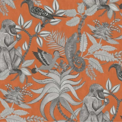 Tropical Monkey Wall Mural – Custom-Size, Multiple Finishes
