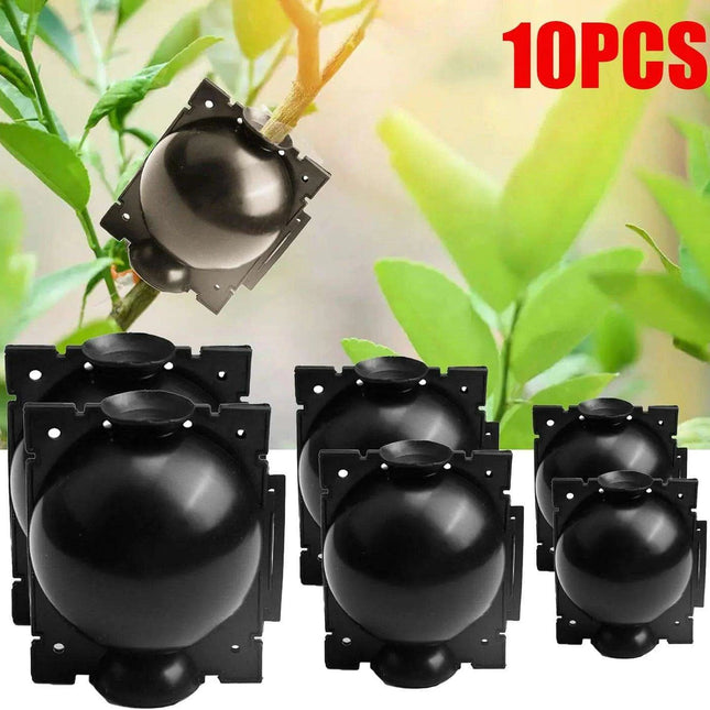 10-Pack Reusable Plant Rooting Spheres for Seamless Air Layering and Propagation