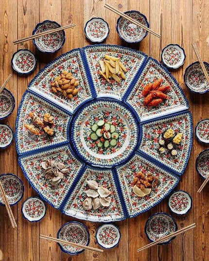 Chic Fan-Design Dining Set for Unforgettable Gatherings