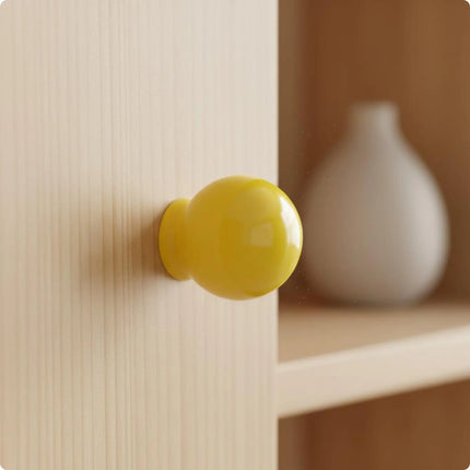 Shop1104398223 Colorful Glossy Round Ball Knobs - 7 Pieces, Polished F