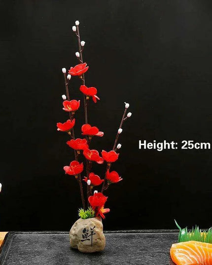 Elegant Floral-Inspired Sushi Serving Set for Luxurious Dining