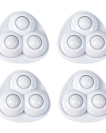 Set of 4 Silent 360° Swivel Wheels for Effortless Mobility of Kitchen Appliances and Trash Bins