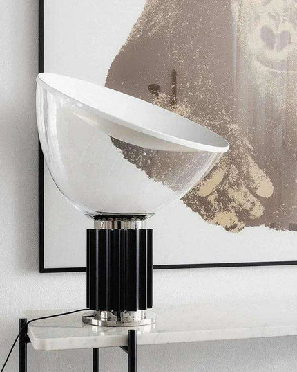 Radiant Elegance: Italian Designer Glass Table Lamp for Stylish Interiors