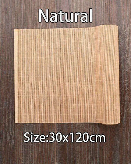 Sophisticated Bamboo Table Runner and Coaster Duo for Dining and Tea Events