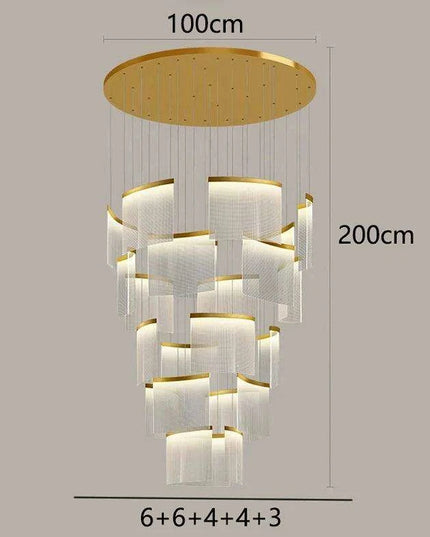 Customizable Nordic Remote-Controlled Chandelier with Adjustable Height