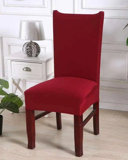 Elegant Beige Stretchable Slipcovers for Dining Chairs at Special Events