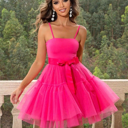 Chic Backless White Mini Slip Dress for Women - Perfect for Summer Parties, Birthdays, and Bridesmaids