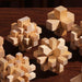 Luban Lock 9-Piece Wooden Puzzle Set - Engaging 3D Brain Teaser for All Ages, Educational IQ Challenge