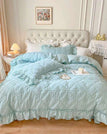 Blue / Full Size 4pcs / Flat Bedsheet