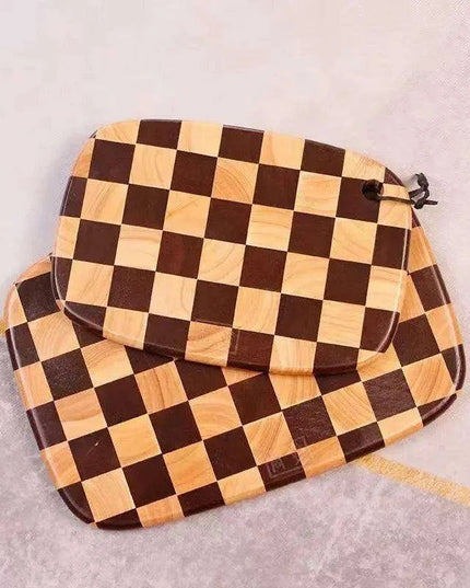 Chic Antibacterial Acacia Wood Culinary and Chess Board from Thailand