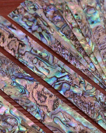 Luminous Iridescent Abalone Celluloid Guitar Head Veneer Sheet for Luthiers - 1PC Inlay Strips