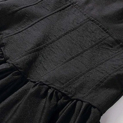 Chic High Waist Pleated A-line Dress for Women