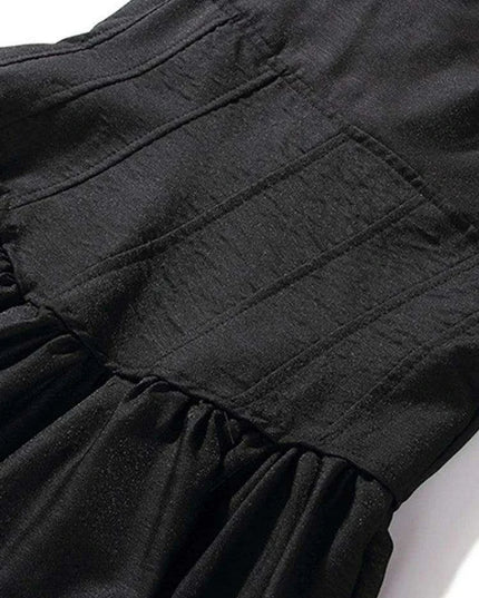 Chic High Waist Pleated A-line Dress for Women