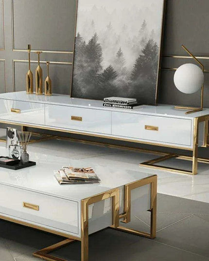 Sophisticated Multi-Functional TV Stand with Ample Storage