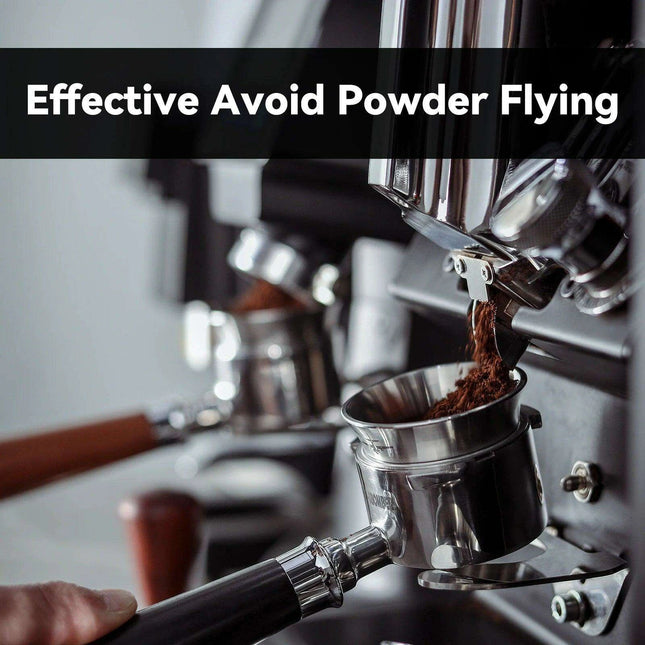 Precision Stainless Steel Coffee Dosing Funnel Set - A Must-Have for Every Barista