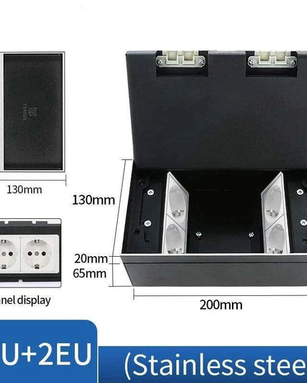 Interchangeable Stainless Steel Floor Socket with Custom Modular Design