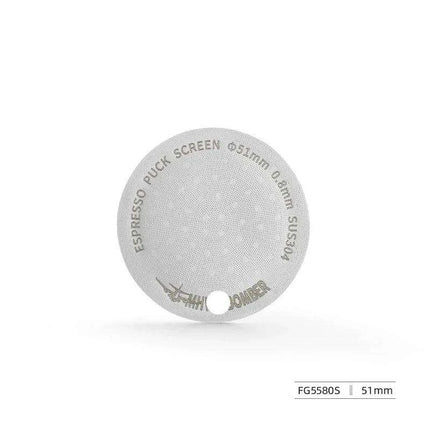 Stainless Steel Double-Layer Espresso Puck Screen for Optimal Coffee Extraction - Compatible with 51/53/58.5mm Portafilters