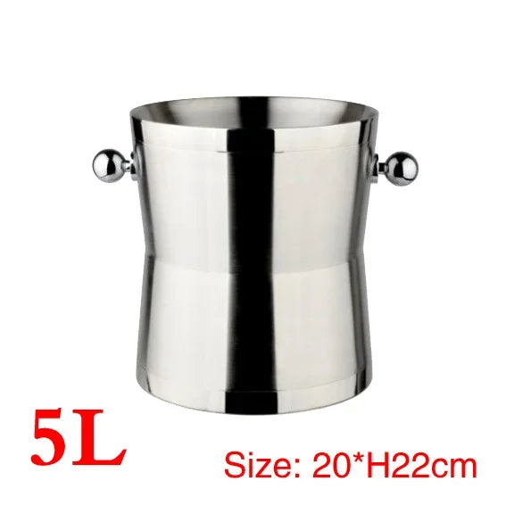 Stainless Steel Double Layer Insulated Beverage Storage Barrel