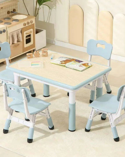 Adjustable Kids Study Desk and Chair Combo - Durable, Space-Saving Furniture for Ages 3-10