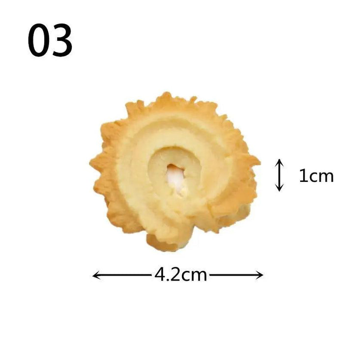 Lifelike Cookie Display Collection - 16 Realistic Replicas for Bakery Showcases and Photography