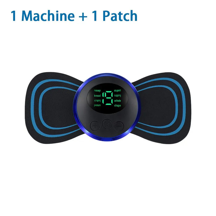Portable EMS Massager Kit with Customizable Patch Options for Targeted Pain Relief