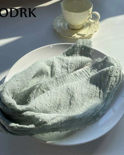 Sophisticated 10-Piece Linen-Cotton Blend Napkin Set