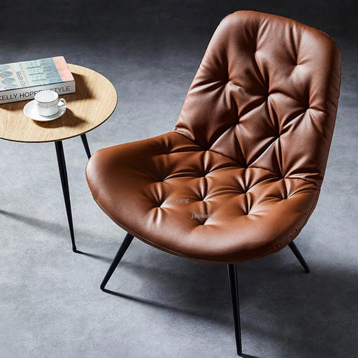 Nordic Elegance Leather Single Sofa: Redefine Comfort and Style in Your Living Space