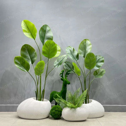 European Chic Tree-Adorned Floor Vase Set for Elegant Decor