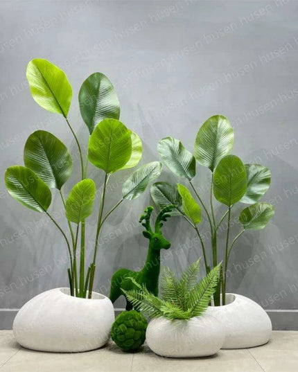European Chic Tree-Adorned Floor Vase Set for Elegant Decor