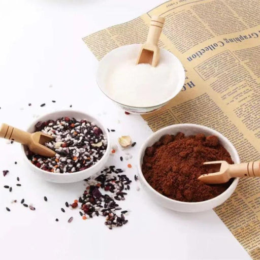Mini Wooden Spoons Set - Essential Compact Utensils for Diverse Culinary Tasks