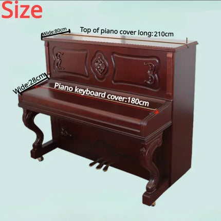 Proud-Rose Modern Thick Lace Piano Bench Cover - Luxurious & Dustproof