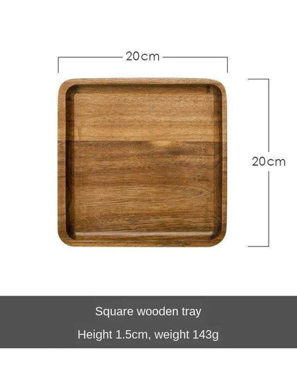 Elegant Wooden Rectangle Serving Tray for Snacks and Appetizers - Perfect for Home and Hospitality