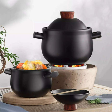 MasterChef's Premium Ceramic Stew Pot for Gas Stove Culinary Excellence