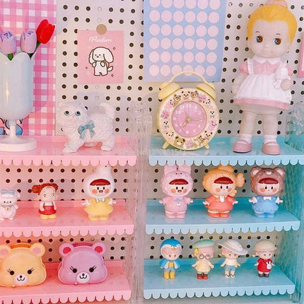 Chic Pink Lace 3-Tier Organizer for Dolls and Cosmetics