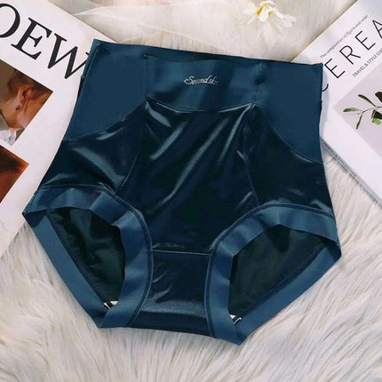 Elegant Satin Japanese Lingerie Set for Women - Plus Size Briefs in Stylish Solid Shades