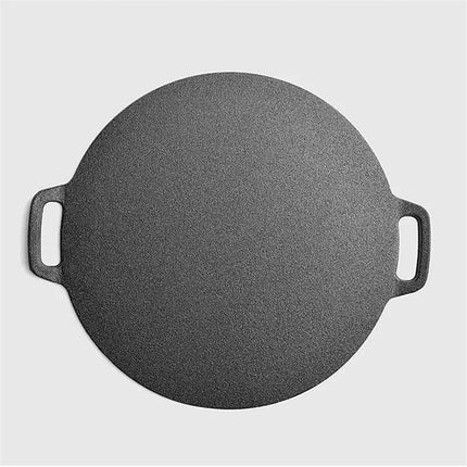 Multi-Functional Non-Stick Cast Iron Pancake Skillet with Textured Surface