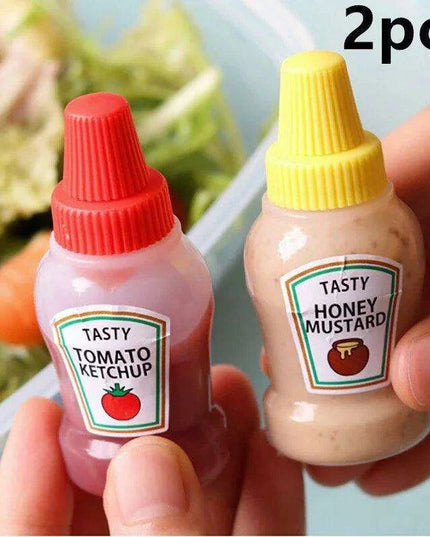 Charming Pet-Themed Sauce Dispenser Set – Bento Bliss Essentials