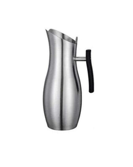 Stylish Stainless Steel Beverage Pitcher with Ice Guard and Divided Wine Insert - High Quality and Fast Shipping