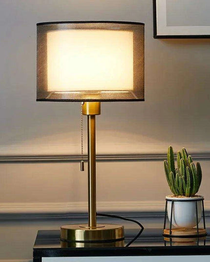Elegant Gold Table Lamp for Nordic-Inspired Bedrooms