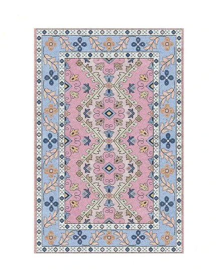 Elegant Vintage Pink French-Inspired Large Area Rugs for a Luxurious Home