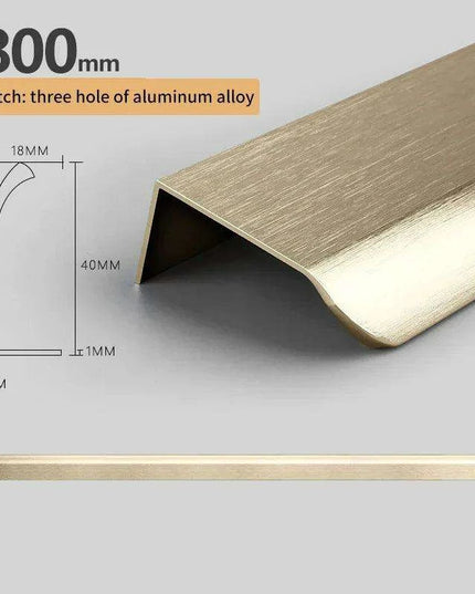 Modern Aluminum Alloy Cabinet Pull Handles - Set of 3