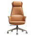 Luxury Nordic-Inspired Executive Leather Office Chair with Swivel and Recline