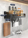 Wave Pattern Kitchen Organizer Shelf - Stylish Wall-Mounted Spice Storage Rack