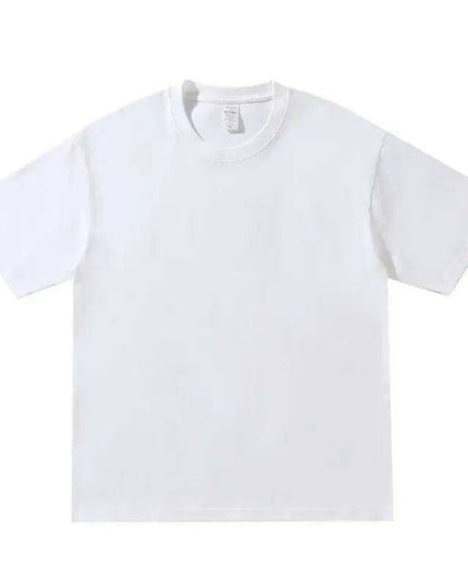 Premium 260gsm Men's Oversized Casual Cotton Short Sleeve T-Shirt - Summer Essential O-Neck Top